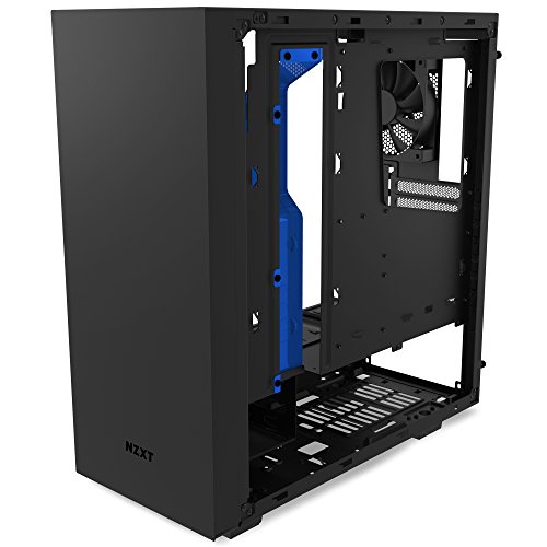 Image of NZXT S340 Mid Tower Case CA-S340MB-GB Matte Black /Blue