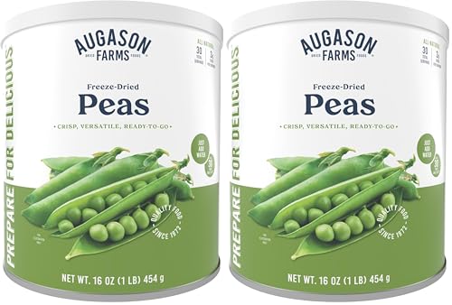 Augason Farms Freeze-Dried Peas #10 Can, 16 oz (Pack of 2)