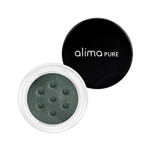 Alima Pure Loose Mineral Eyeshadow, Green Eyeshadow, Mineral Makeup, Womens Eye Makeup, Matte Eye Shadow, Natural Eyeshadow, Vegan Eyeshadow Makeup with Single Eyeshadow Case (Cypress) .07 oz/ 2g
