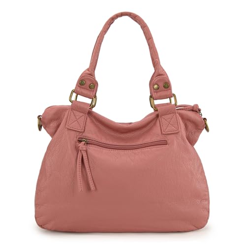 Image of Y2K Purses Hobo Bags for Women Roomy Washed Leather Handbags with Crossbody Strap