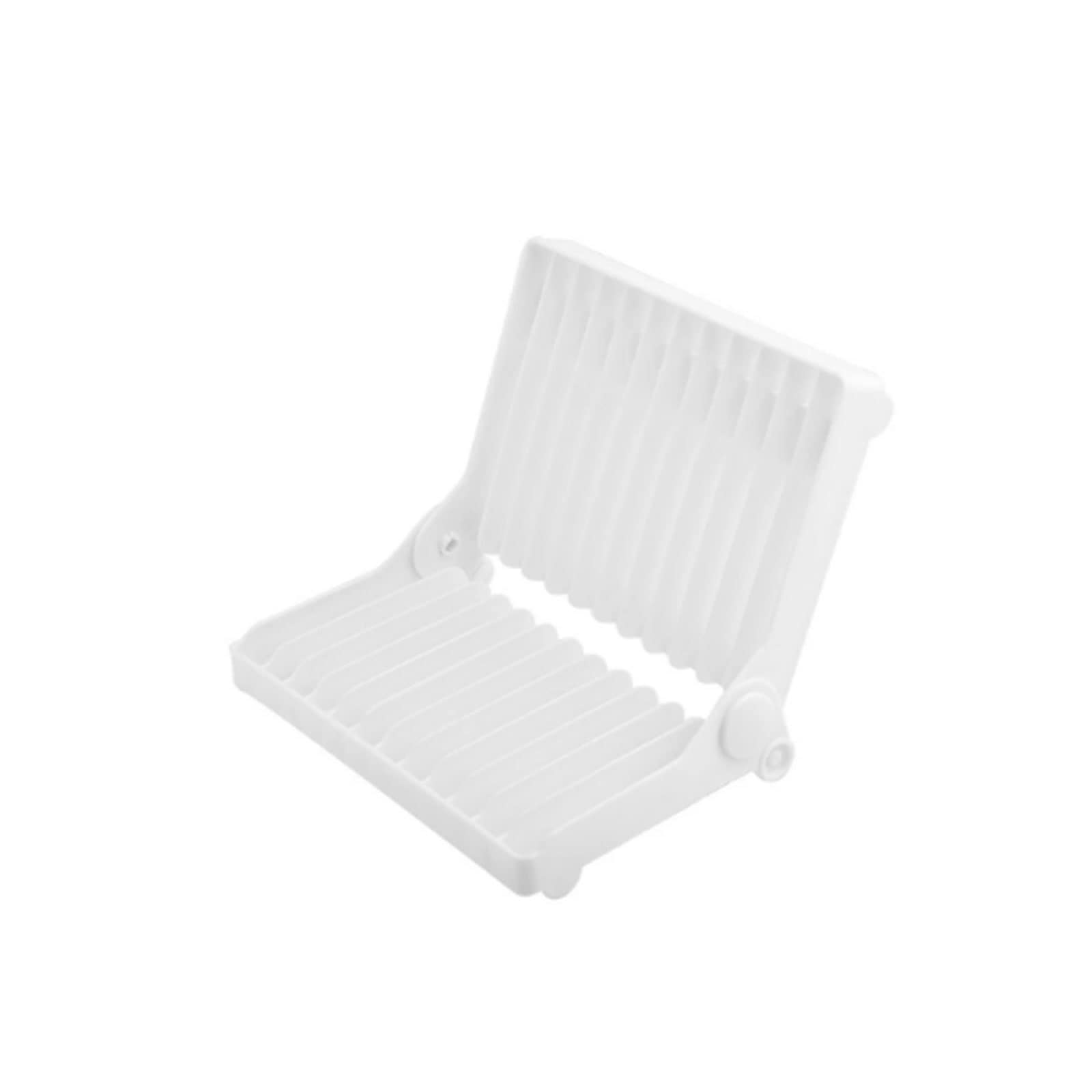 ACHVAC Estante Blanco 1 PC Plato Plegable Plato Plato Plato Plato Organizador Bandeja de Secado repentador Estante Placa tazón tonelaje Titular de Almacenamiento