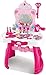 Gioca Kids Vanity Dressing Tavolo da toeletta per Bambini Set di Giocattoli Scatola da Trucco cosmetica Non tossica Play House Toy 3-6 Anni Grande Regalo per Bambini (Colore: Rosa Dimensioni: 44x