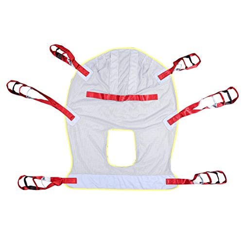 Fushida Patient Lift Sling Hoyer Lift with Head Support, Durable Hoyer Sling with 4 Reinforcement Straps, Ideal for Disabled,Non-Weight Bearing,Bariatric Disabled -Washable,Reusable, Breathable - Thumbnail 3