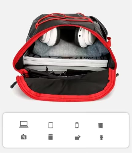 Mochila plegable ultraligera para exteriores negra miniatura 2