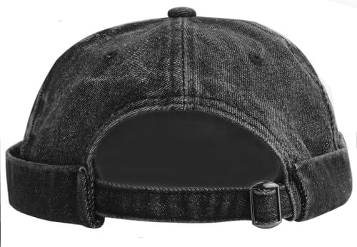 Image of Glamorstar Brimless Dome Hats for Women Men Sailor Beanie Cap Vintage Docker Hat