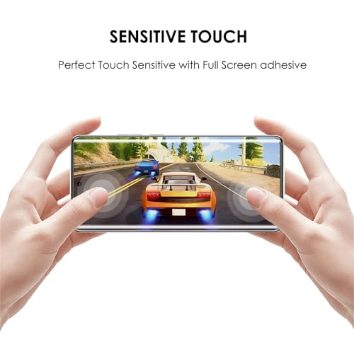 Image of SHILD� - (Pack 1 Curved Perfect - Fits Design Tempered Glass Screen Protector For Motorola Moto Edge 40 | UV Tempered Glass Protector For Moto Edge 40-9H Hardness /HD /Fingerprint Working