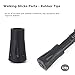 Walking Stick Tips Rubber 4 Pack Trekking Pole Tips Replacement Rubber Feet for Hiking Poles, Walking Sticks, Trekking Poles Rubber Tip for Walking Sticks Hiking Trekking Poles Rubber Feet
