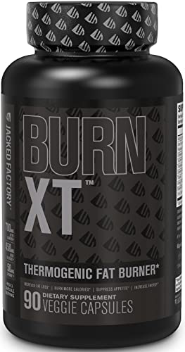 Burn Xt Black Thermogenic Fat Burner - Weight Loss Supplement, Appetite Suppressant, Nootropic Energy Booster W/Teacrine - Premium Acetyl L-Carnitine, Green Tea Extract, Capsimax - 90 Veg Diet Pills #TOP12