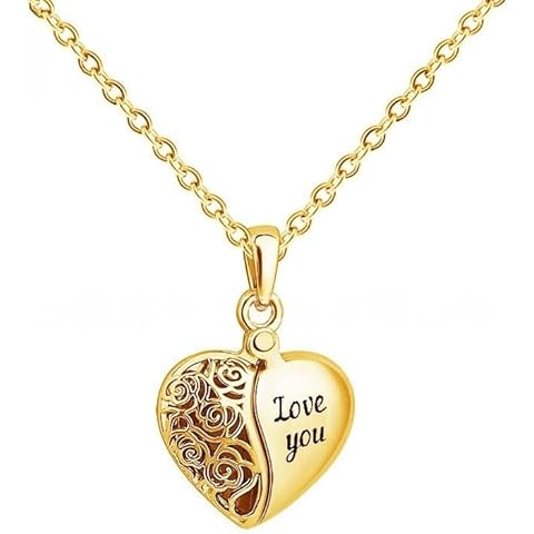 Customized Heart Locket Necklace,Personalized Love Photo Pendant,Custom Jewellery G...