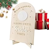 Weihnachts-Countdown-Dekorationen,Weihnachts-Countdown-Schild,Advents-Countdown aus...
