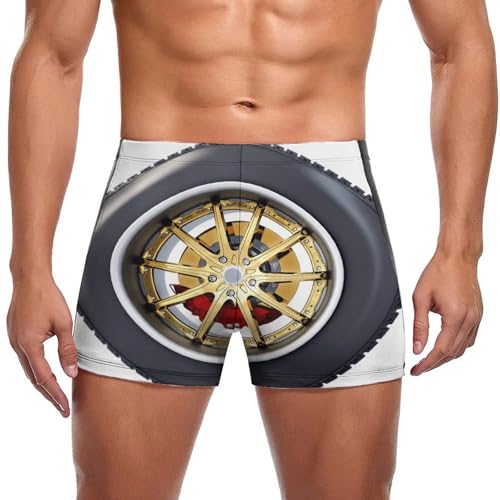 Maillot de bain homme séchage rapide boxer short de bain élastique noir