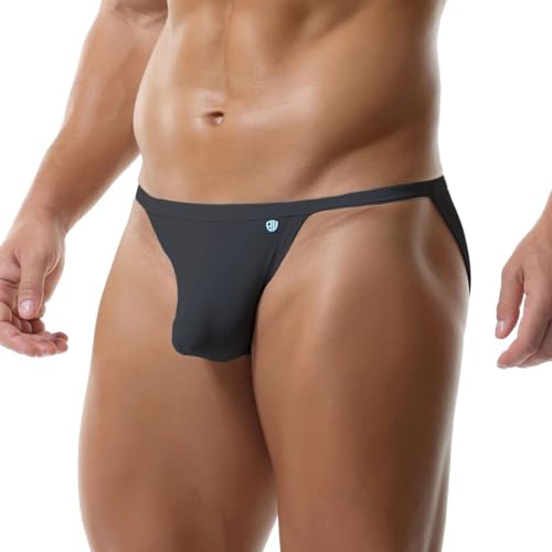 BANGWEAR - BANGWEAR Pleasure Tanga Bikini Brief for Men - Bang Pouch Nylon Thong Briefs, Black - Best Deal on Amazon