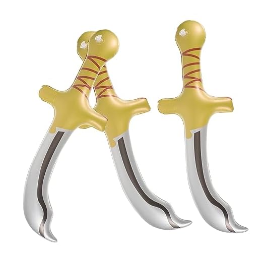TOYANDONA 3 Piezas Cuchillo De Juguete Inflable Espadas Infla Juguetes Espadas Inflables De Juguete Flotar y Jugar Espadas Pirata Cloruro De Polivinilo Niño