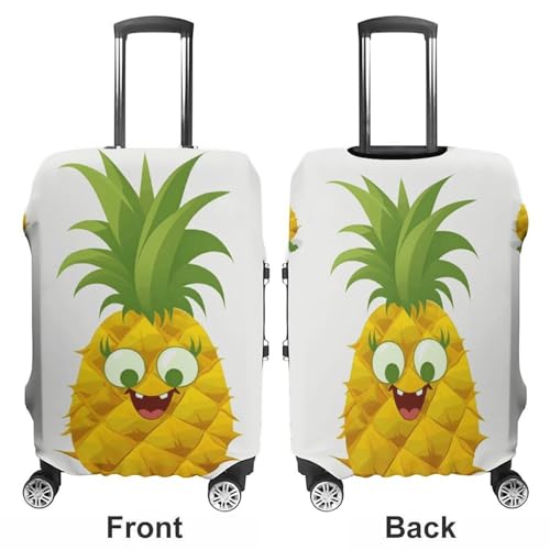 Pineapple Luggage Cover, Washable Elastic Suitcase Cover Protector Fit 18-32 Inch Luggage3