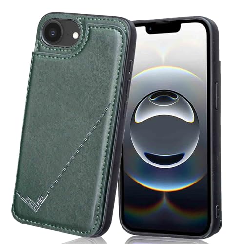 �yViesa�z�w�ʃJ�o�[ �P�[�X�蒠�^ �݊��� iPhone 16E/17E 6.1 inch �Ή� APPLE �������[�h�t �w�ʌ^�P�[�X (�_���O���[��) �������A�y�E�� �����₷���A����~�߁A���菝�h�~�}�O�l�b�g ���u���X�^���h�@�\ ���z�^ �X�}�z�o