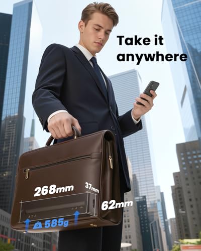 Image of TATTMUSE Portable Printers Wireless for Travel, Inkless Thermal Printer Small Bluetooth for Home Use, Support 8.5 inch X 11 inch US Letter Size, Compatible with iPhone Laptop, Wide Format & Plotter Printers
