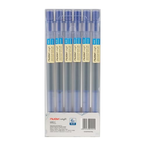 Image of Insight Retractable Rollerball Pens | 0.5mm Micro Tip with Glass Body Design | Quick-Drying, Smudge-Free Ink for Smooth Ink flow | Ideal for Office, School & Journaling (Blue Ink, Pack of 6)