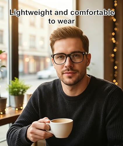 Image of 1-Pack Blue Light Glasses, 138x53mm, black silver, Transparent Computer Glasses, Clear Glasses for Women, Men, Super Lightweight, Suitable for most people
