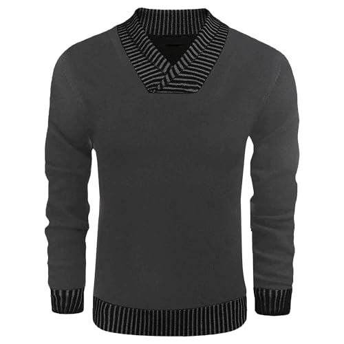 Pull tricot col châle homme robe châle aux finitions premium