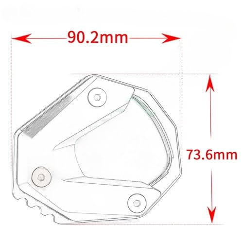 Accessoires béquille CB750 Hornet 2023 : support latéral moto et extension de plaque - 4