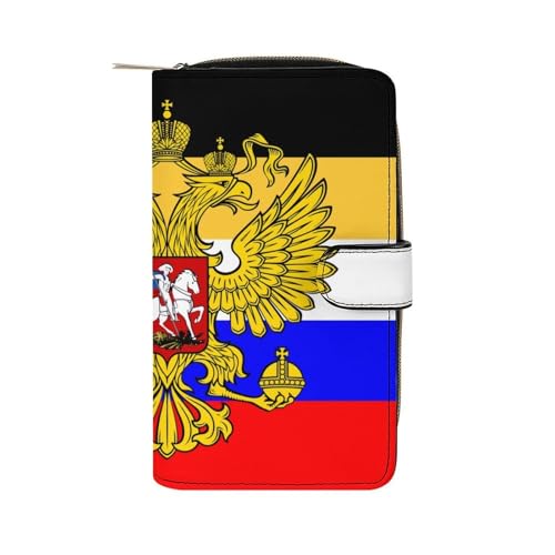 Russia Flag Fashion Wallet Credit Card Holders Large Wristlet Handheld Coin Pockets