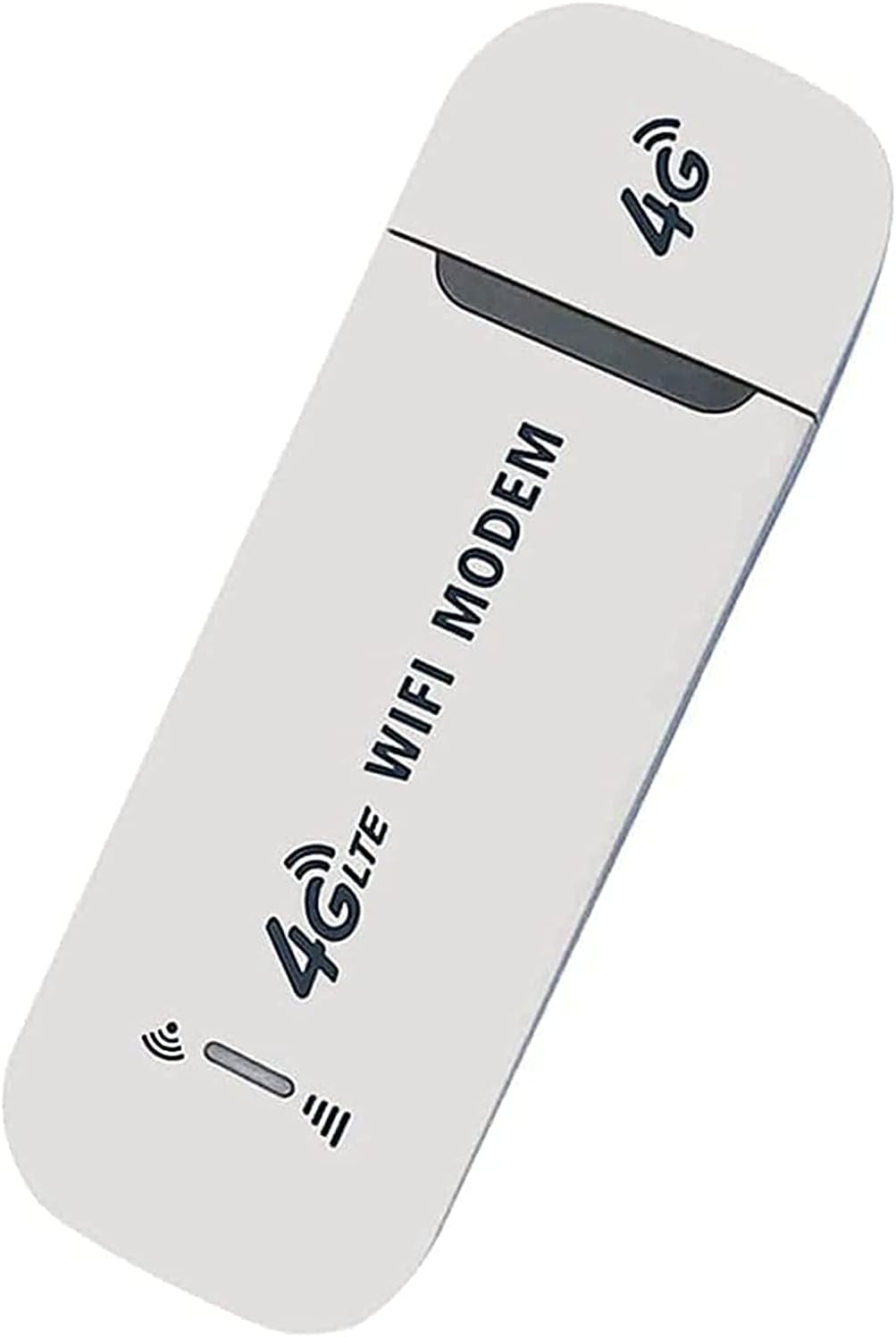 SYOSI Portable USB Wifi Dongle, 4G USB Modem WiFi Router USB Dongle 150Mbps with SIM Card Slot Car Hotspot Pocket Mobile WiFi (White for SIM Version)