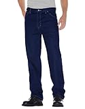 Dickies Men's Relaxed Fit Jean, Indigo Blue/Blue, 34x32