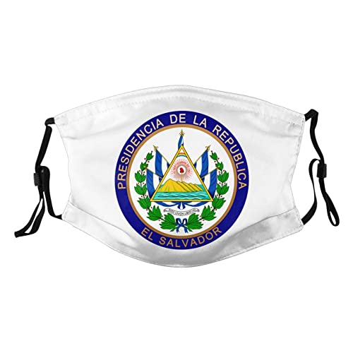 Coat of Arms of El Salvador Mask Protect Respiratory System Breathe with Peace of Mind Black