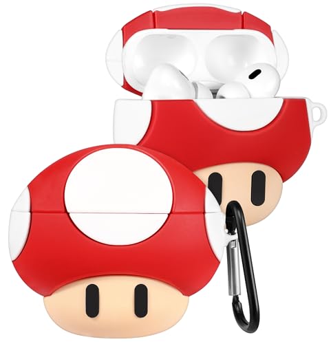 Boaretiu for AirPods Pro/Pro 2nd Generation Case – Cute Kawaii with Keychain for AirPods Pro & Pro 2 Case Mogu Funny 3D Soft Silicone Fun Cool for Girls Women Teens Boys