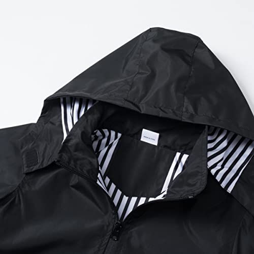 image for IjnUhb Kids Rain Jacket Boys Girls Waterproof Hooded RainCoat Toddler 