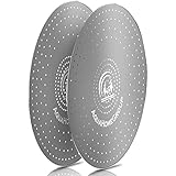 AquaHomeGroup Filtered Shower Head Replacement Spray Plates (Metal, Stainless Steel, 2-Pack)
