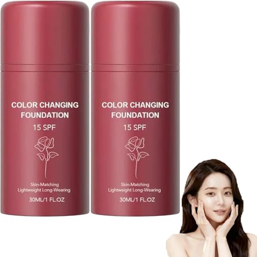 Base de maquillaje que cambia de color, corrector coreano, corrector hidratante, iluminador, duradero, tono de piel uniforme, para todo tipo de pieles. (2)