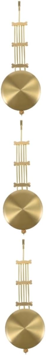 DOITOOL 3pcs Wall Clock Pendulum Replacement Part Elegant Plated Pendulum for Wall Clocks Design for Accurate Timekeeping and Stylish Decor