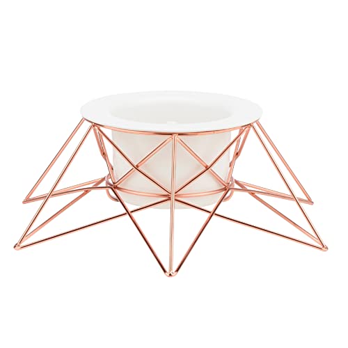 Tree Nest Châssis d'arbre de Noël châssis d'arbre Moderne de Luxe pour 2m de Vrai châssis métallique d'arbre de Noël Halo (Moyenne, Or Rose) Cover