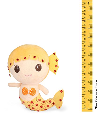 Image of Tickles Cute Mermaid Soft Stuffed Plush Animal Toy for Kids Girls Birthday Gifts (Color: Yellow Size: 20 cm)