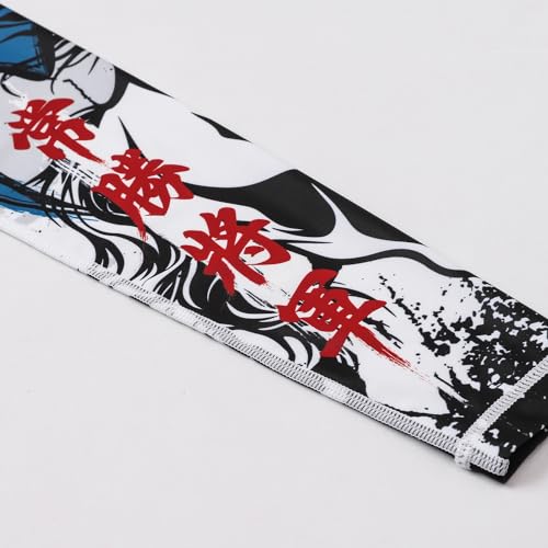 Image of HUGE SPORTS Men's Rash Guard Long Sleeves UPF 50+ UV Sun Protection Quick Drying Splice Compression Swim Shirts