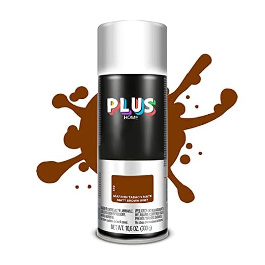 Pintura Spray 520cc para pintar todo tipo de super cies: madera, metal, cartón, tela, piedra, bra de vidrio, plásticos rígidos, etc para bricolaje y DIY.Marrón Tabaco Mate (Ral:8007)(Paquete de 1 )