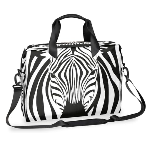 Bolsa para portátil Abstract Zebra Print 15.6 pulg. miniatura 1
