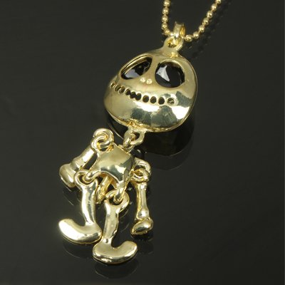 DN Halloween Gadget Collar Largo de Color Dorado Halloween Golden Neck Chain