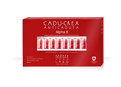 Cadu Crex Anticaduta Alpha-8 Homme soin chute de cheveux grave 40 fiales