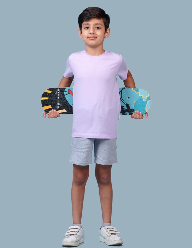 Image of Nusyl Boys Half Sleeves Solid T-Shirt for Kids | Soft Cotton Blend | Comfortable Regular Fit | Casual 2-16 Years | Multiple Colors & Pack Options