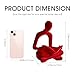FJSPERM Red Reading Statue Decor, Modern Abstract Thinker Sculptures Decorations for Living Room, Flocked Figurine for Dining Room Office TV Stand Shelf Coffee Table Decoration, Gifts for Women