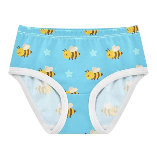 Cute Bee Star Blue Toddler Girls's Underwear 2T 2302232