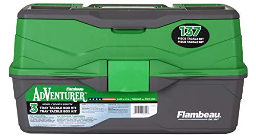 Flambeau Outdoors 6382FTK Kit Completo de Equipo de Pesca con 3 Bandejas Verde