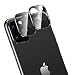 Produktbild POOPHUNS 2 Stück Kamera Panzerglas für iPhone 11 Pro/11 Pro Max Kamera Screen Protector, 9H Härte, 360 Grad Fullscreen Kamera Schutz Kamera Schutzhülle[Aluminium Schwarzer Rand]