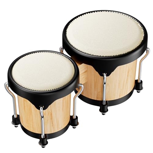 Bongo Drum for kids beginners,4' & 5' Bongo Drum Set - Perfect for Kids, Adults & Beginners...