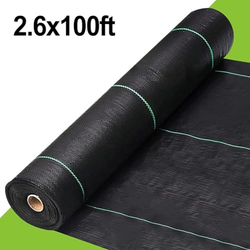 Malla antihierbas permeable de 3.2oz y 2.3x100 pies para base de caminos de jardín 3