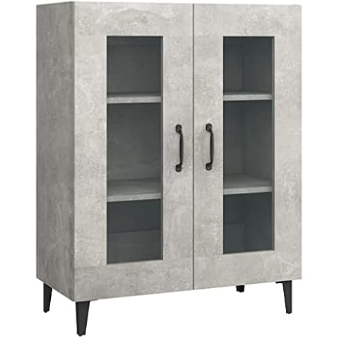 vidaXL Concrete Grey Engineered Wood Sideboard Cover