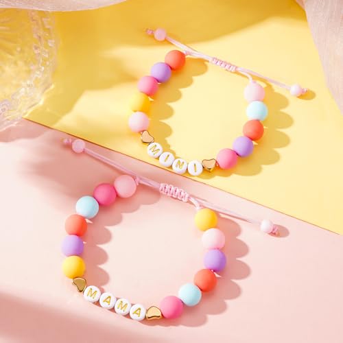 First Day of Preschool/Kindergarten/1st Grade/2nd Grade Bracelets, Big Sister Bracelet Gifts, Daughter Gifts from Mom, Birthday Christmas Jewelry Gifts for Her3
