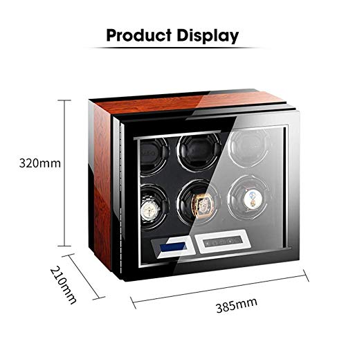 Caja de bobinador de rotación automática para regalar a amantes de relojes mecánicos 6